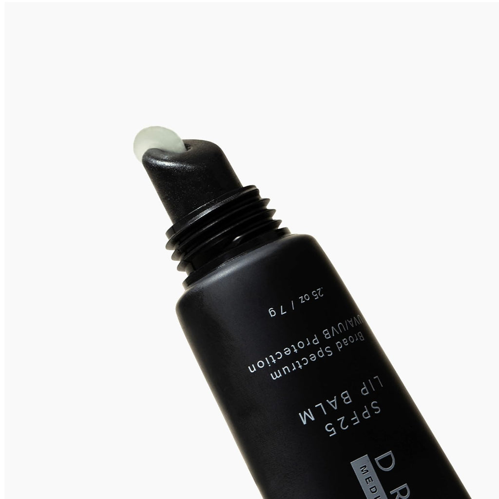 DRMTLGY SPF 25 Lip Balm – Hydrating & Nourishing Lip Protection with Avocado, Shea Butter & Cocoa Butter – Broad Spectrum UVA UVB Shield – Non-Sticky, Smooth Finish – .25 oz