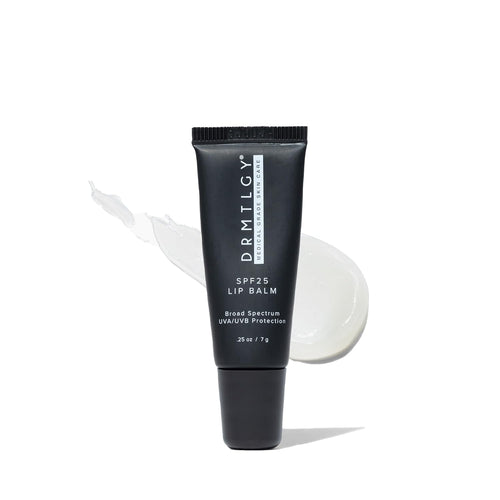 DRMTLGY SPF 25 Lip Balm – Hydrating & Nourishing Lip Protection with Avocado, Shea Butter & Cocoa Butter – Broad Spectrum UVA UVB Shield – Non-Sticky, Smooth Finish – .25 oz